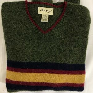 Eddie Bauer wool sweater green